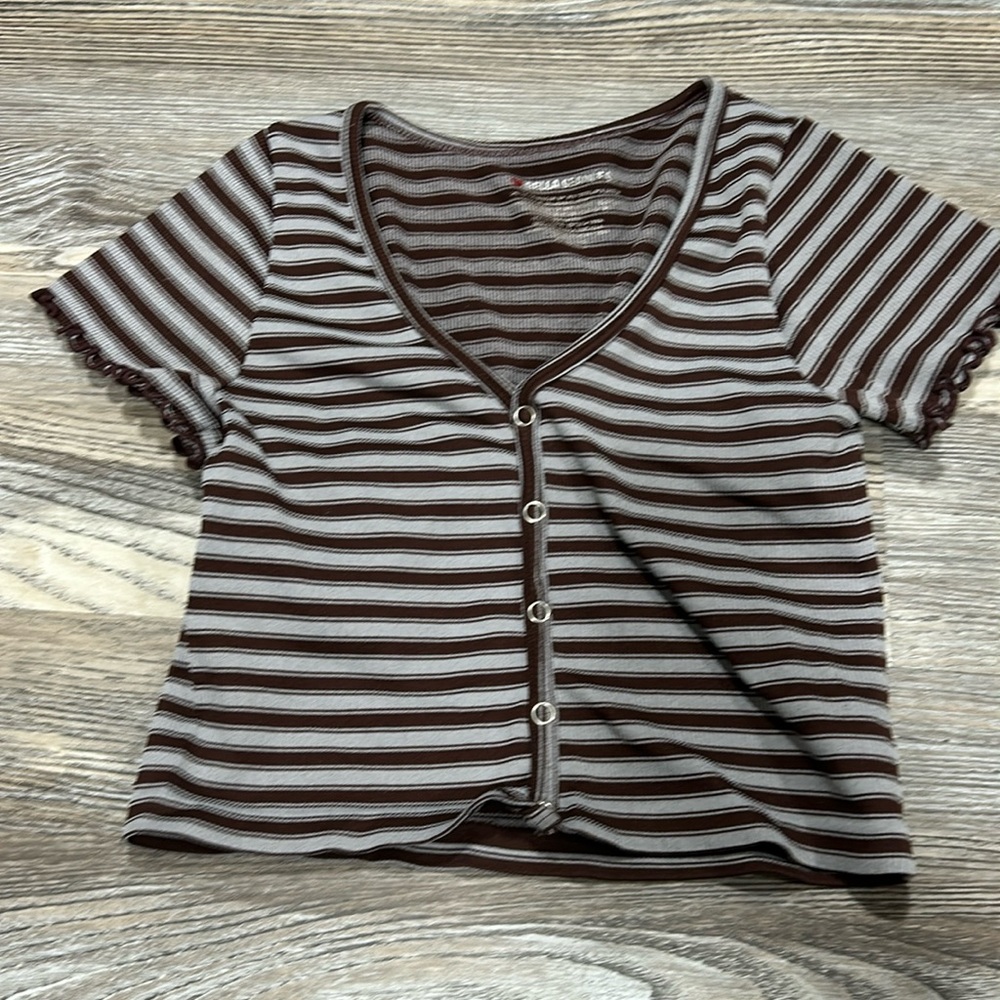 ribbed striped top